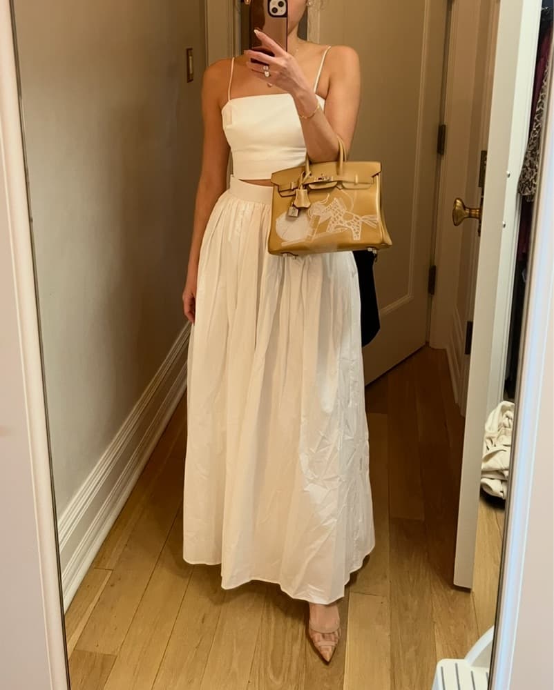 KAOA White Maxi Skirt Set - Image 5