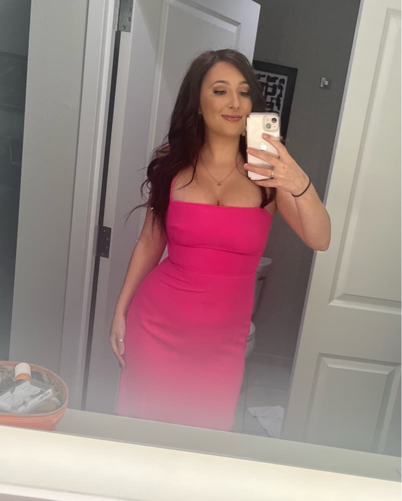 Superdown Pink Slit Maxi Dress - Image 5