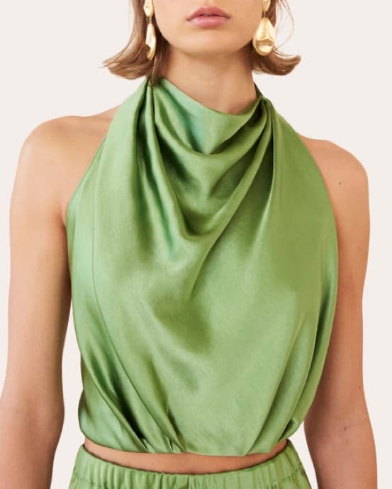 Cult Gaia ‘Adrienne’ Cropped Halterneck - Image 1