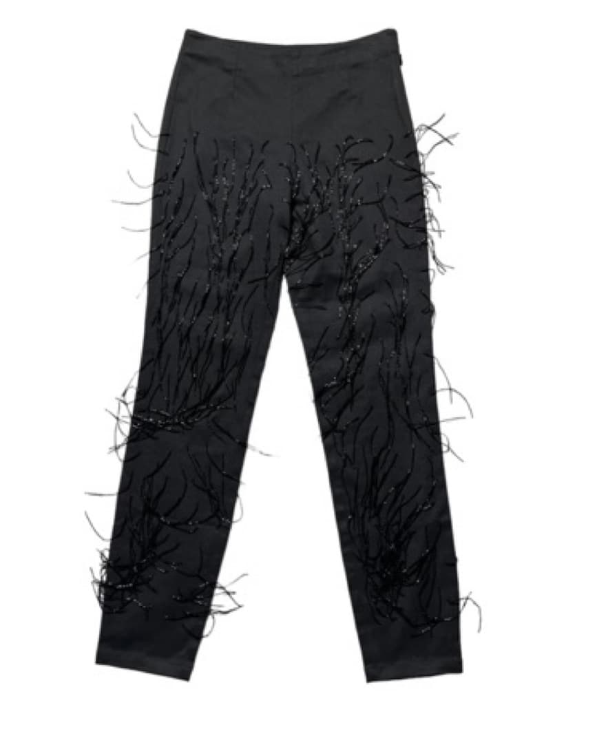 Beaded fringe slacks - Image 1