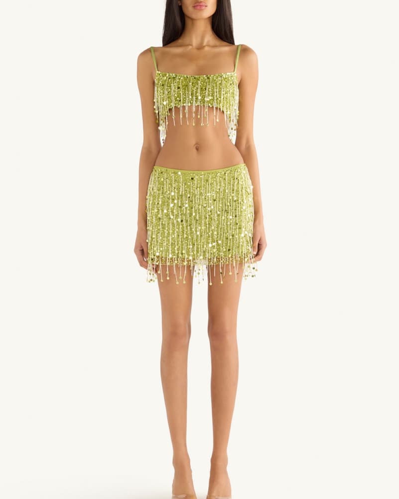 Asta Resort Green Beaded Set - Image 1