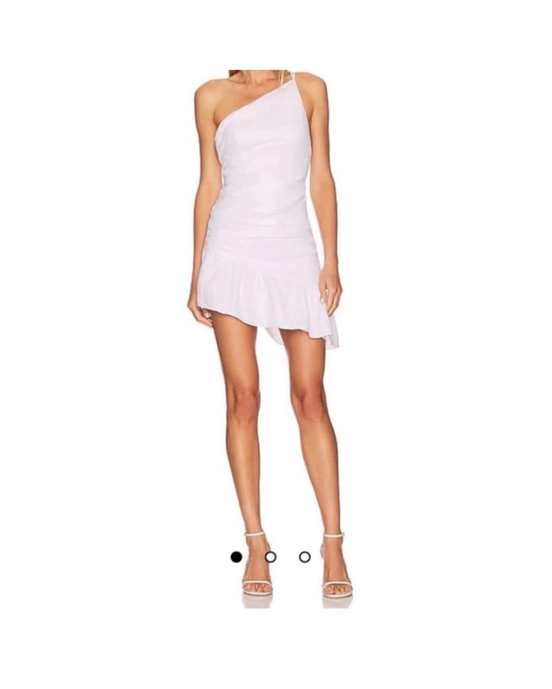 One Shoulder Amanda Uprichard Mini Dress - Image 1
