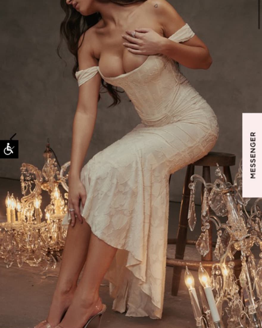Cesca Vintage Floral Cream Dress  - Image 1