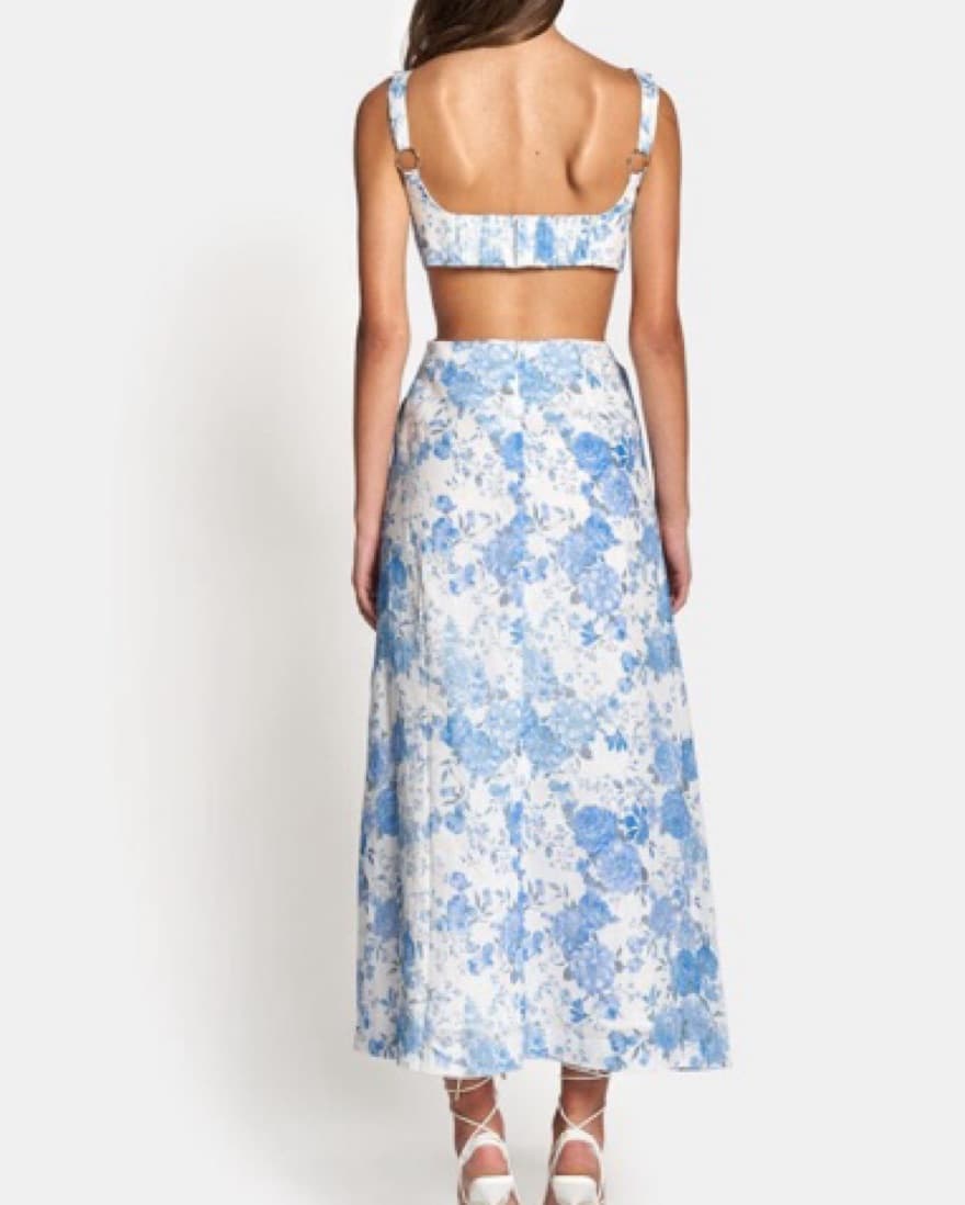 SOFIA THE LABEL DELILAH MIDI DRESS SKY B - Image 2