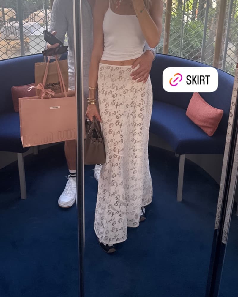 Dissh Loula White Lace Skirt - Image 4