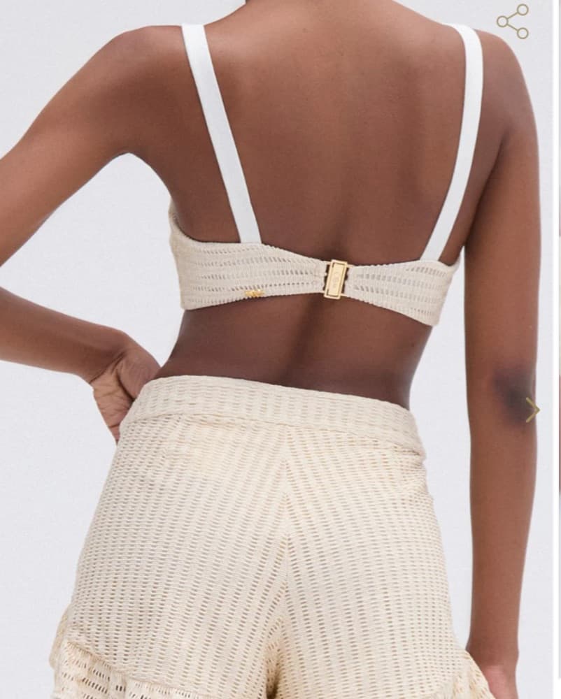 PatBO Chic Knit Crop Top and Shorts Set - Image 3