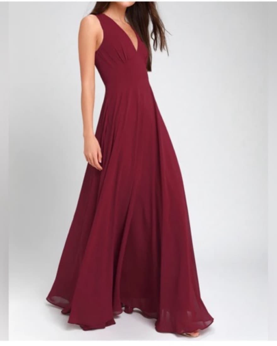 Lulu’s Burgundy Sleeveless Long Dress - Image 3