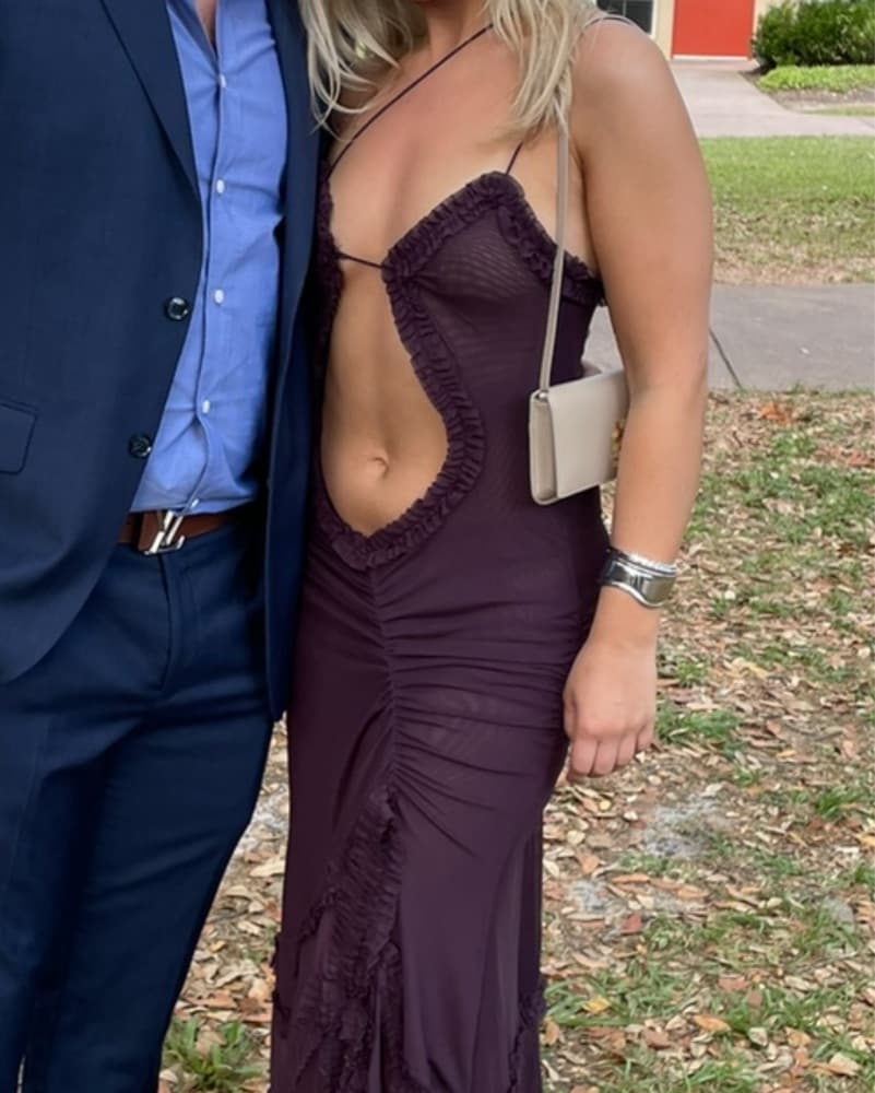 Jaded London Plum Maxi Dress - Image 2