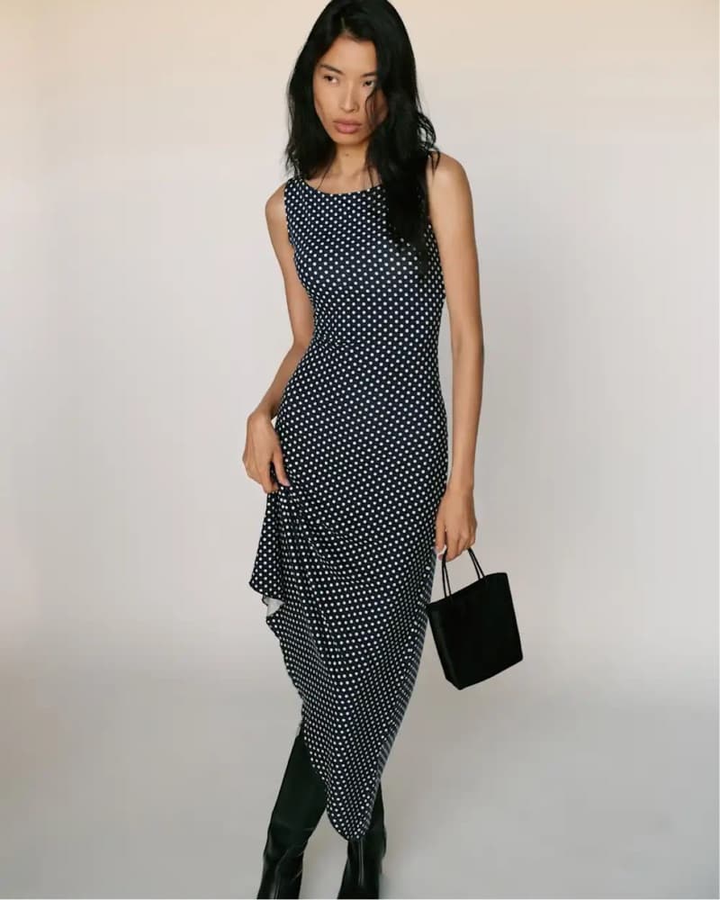 Reformation Luke Knit Polka Dot Dress - Image 1
