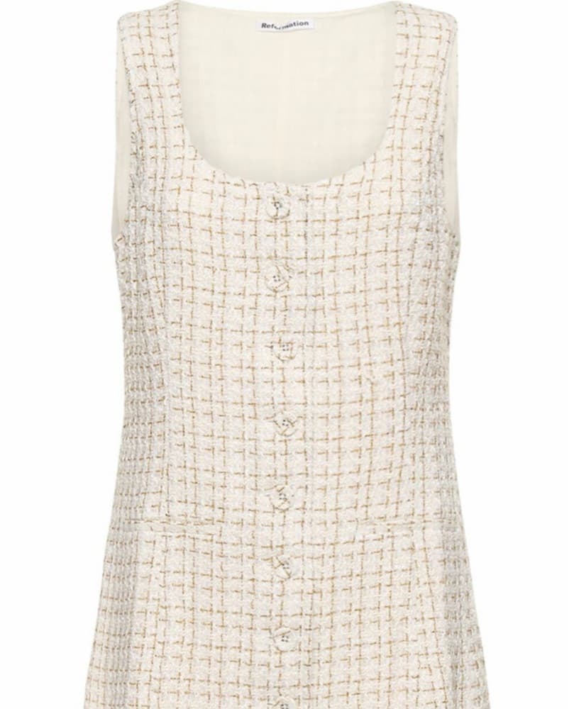 Reformation Tweed Mini Dress - Image 4