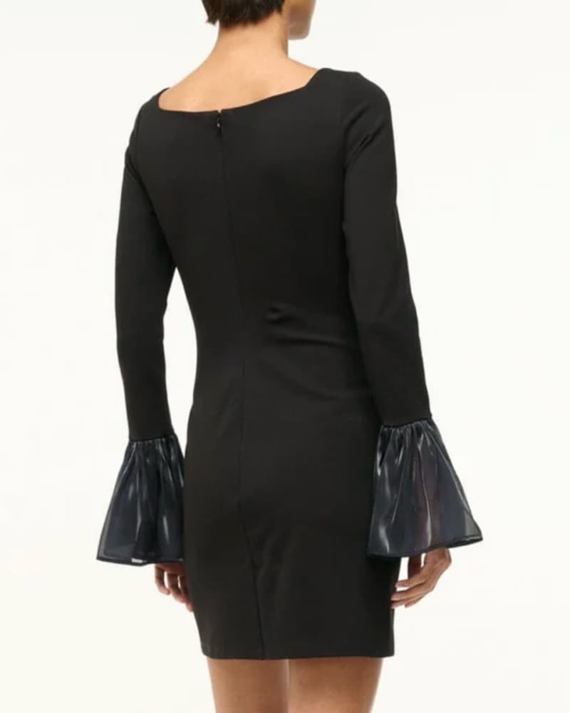 STAUD: HAWTHORNE DRESS BLACK NAVY - Image 2