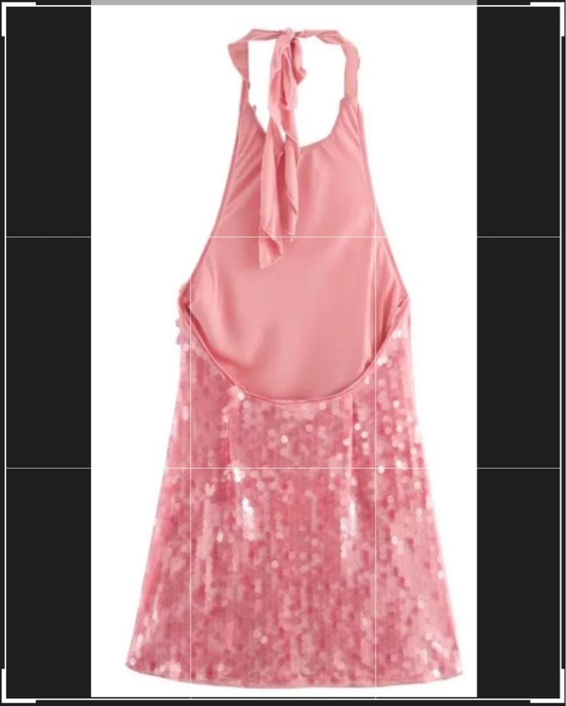 PINK SEQUIN ZARA DRESS - Image 2