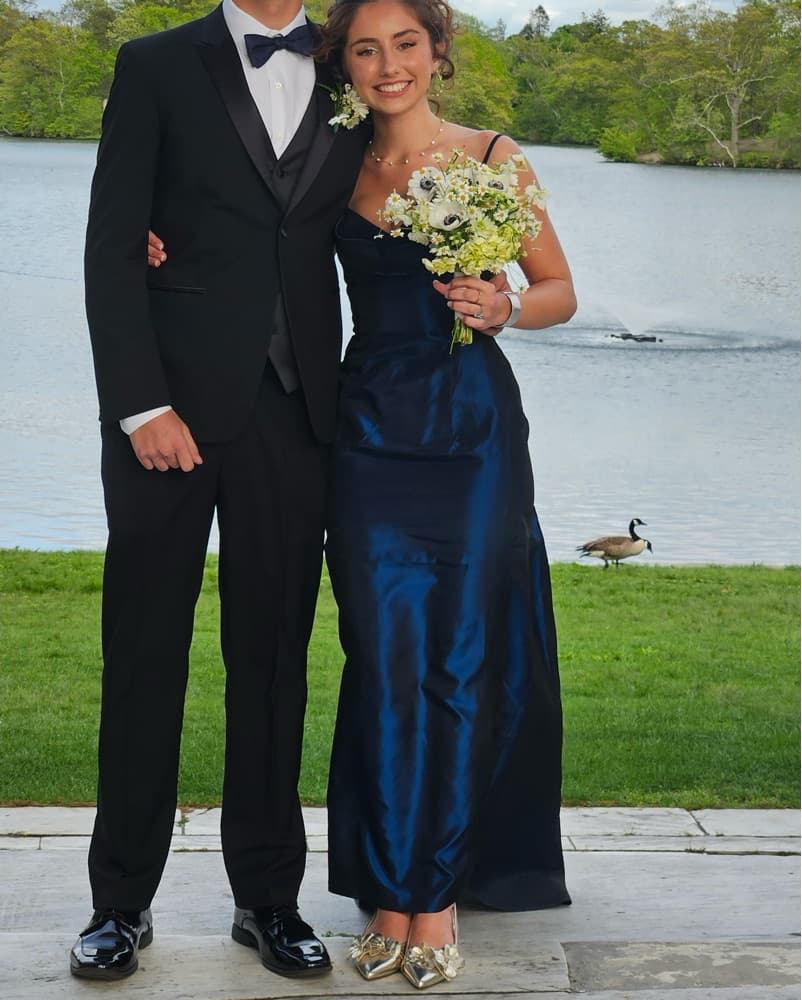 Shimmey Blue Prom Dress - Image 1