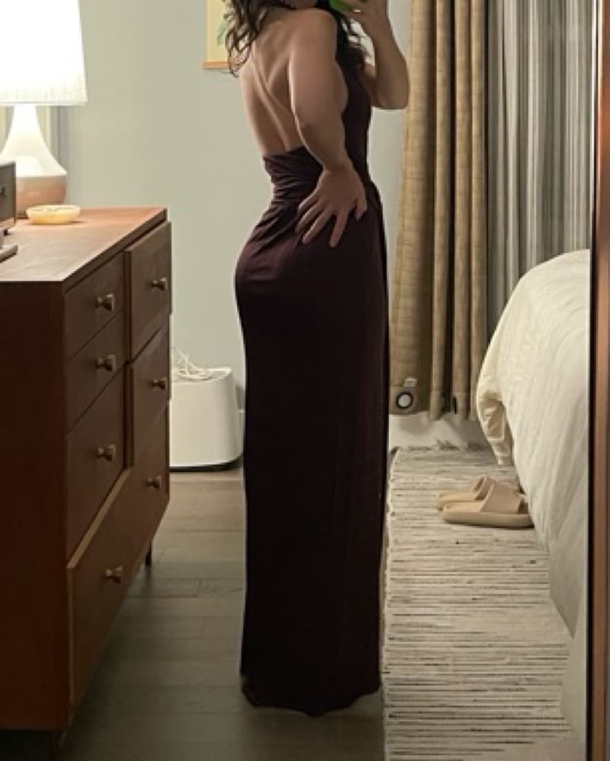 Brown Staud formal dress - Image 4