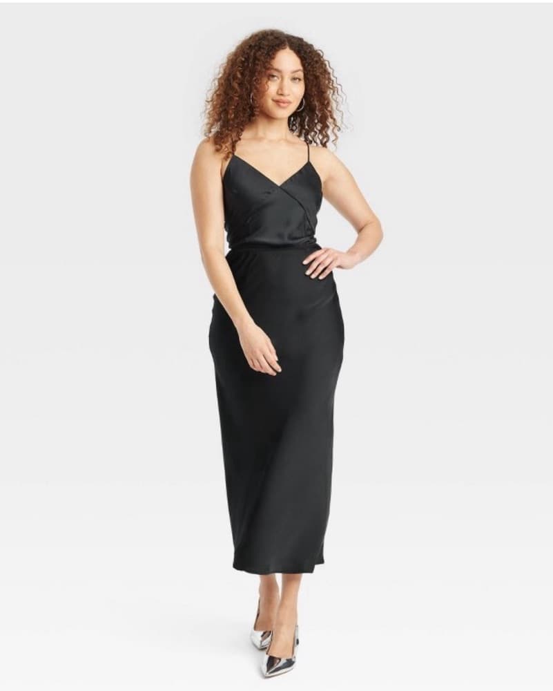Black Maxi Slip Skirt - Image 2