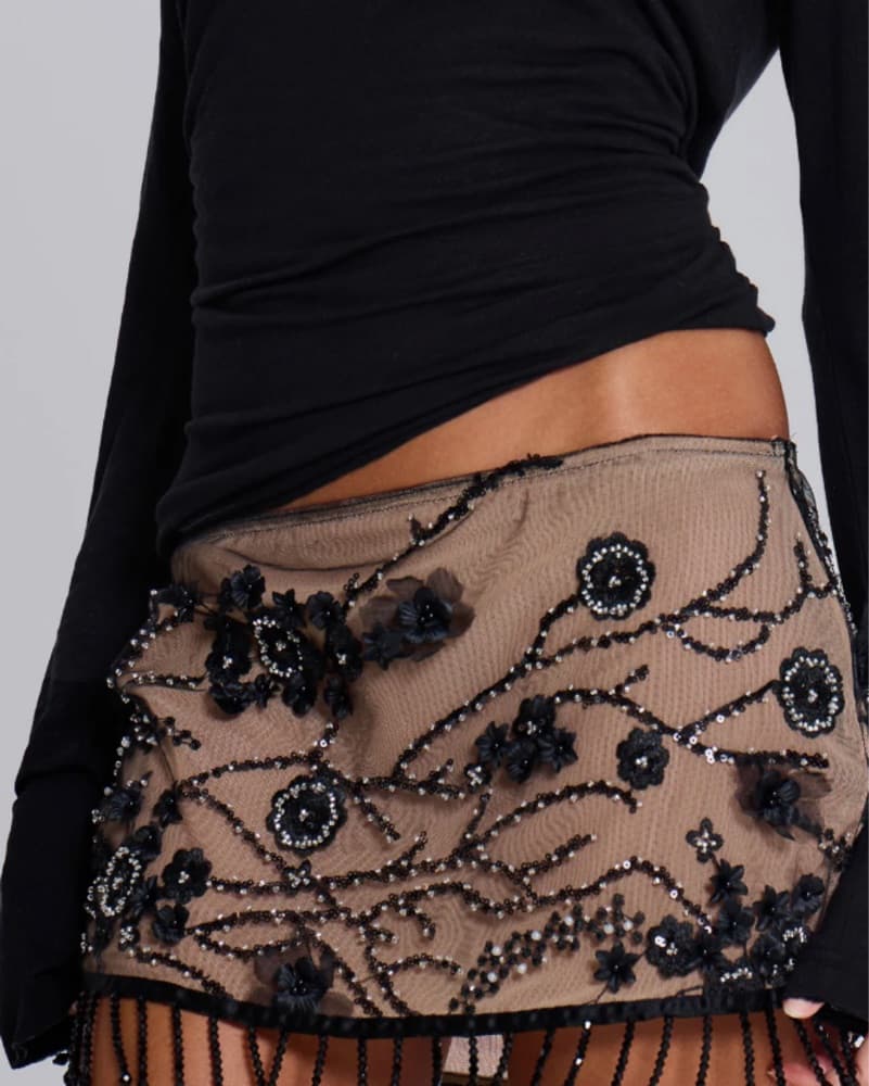 Ellora Embellished Mini Skirt  - Image 3