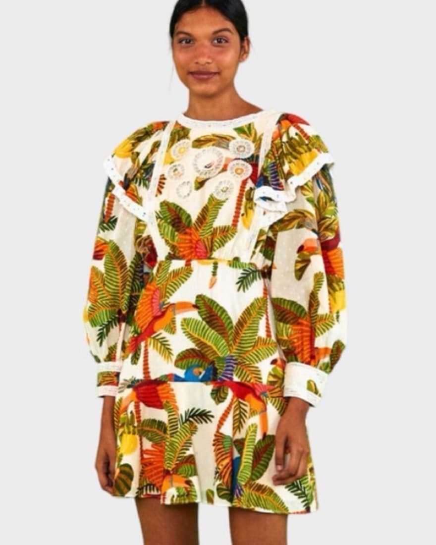 Farm Rio Floral Dress - Image 1