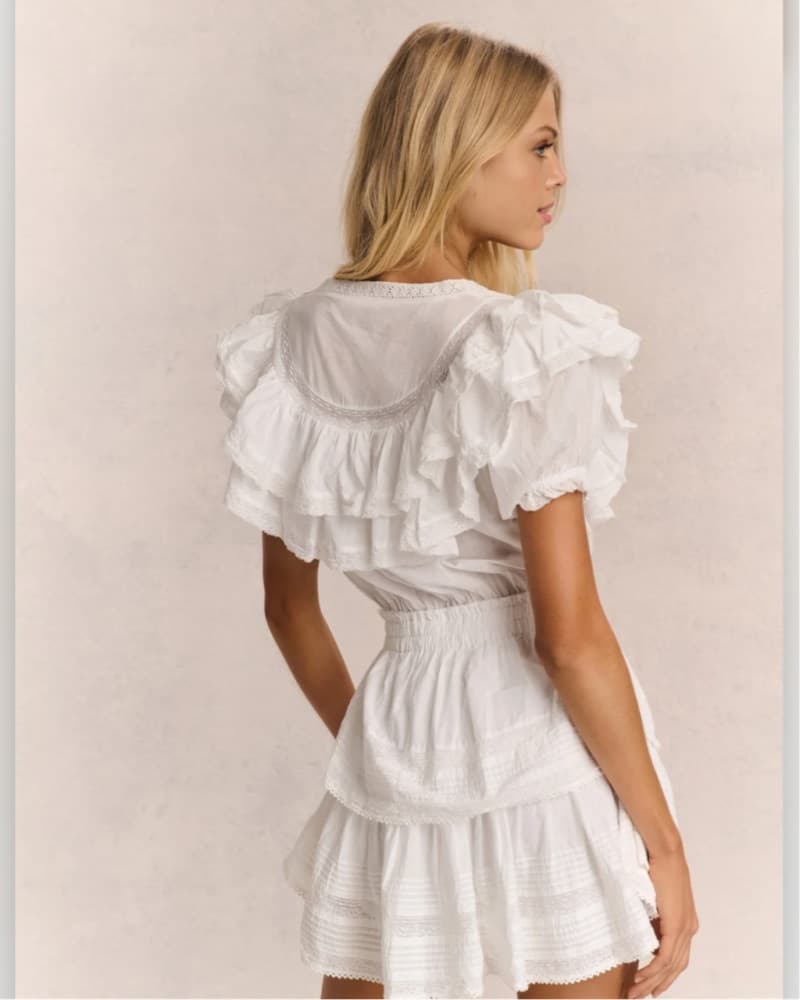 Liv Cotton Ruffled Heritage Dress Mini - Image 3