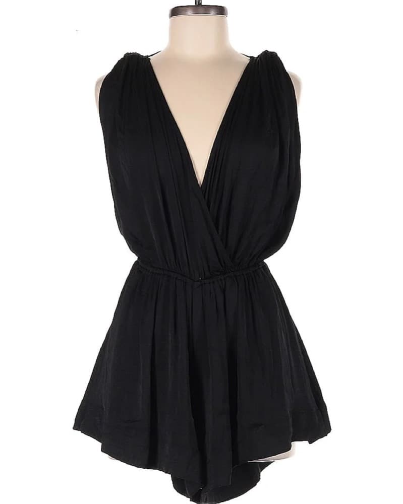 Flowy Black Free People Romper - Image 2