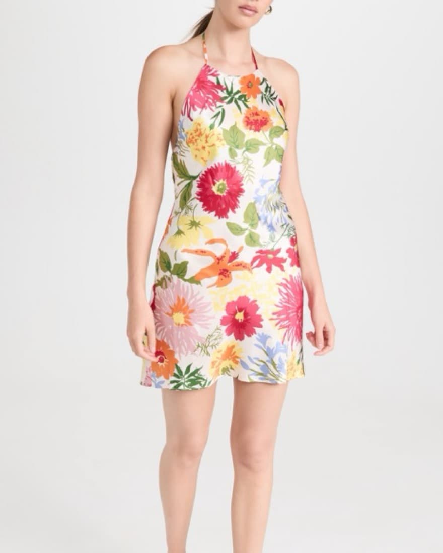 Reformation Jennis Silk Mini Dress  - Image 1