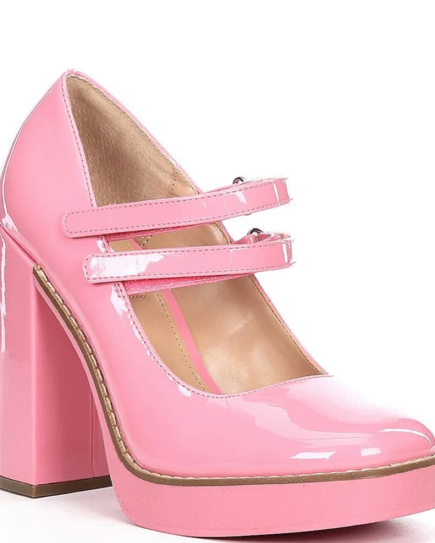 Pink Mary Janes - Image 1