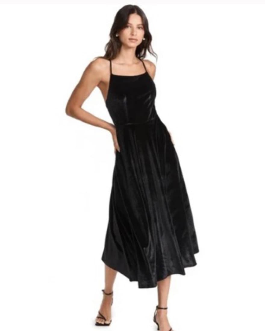 black velvet heart back dress - Image 3