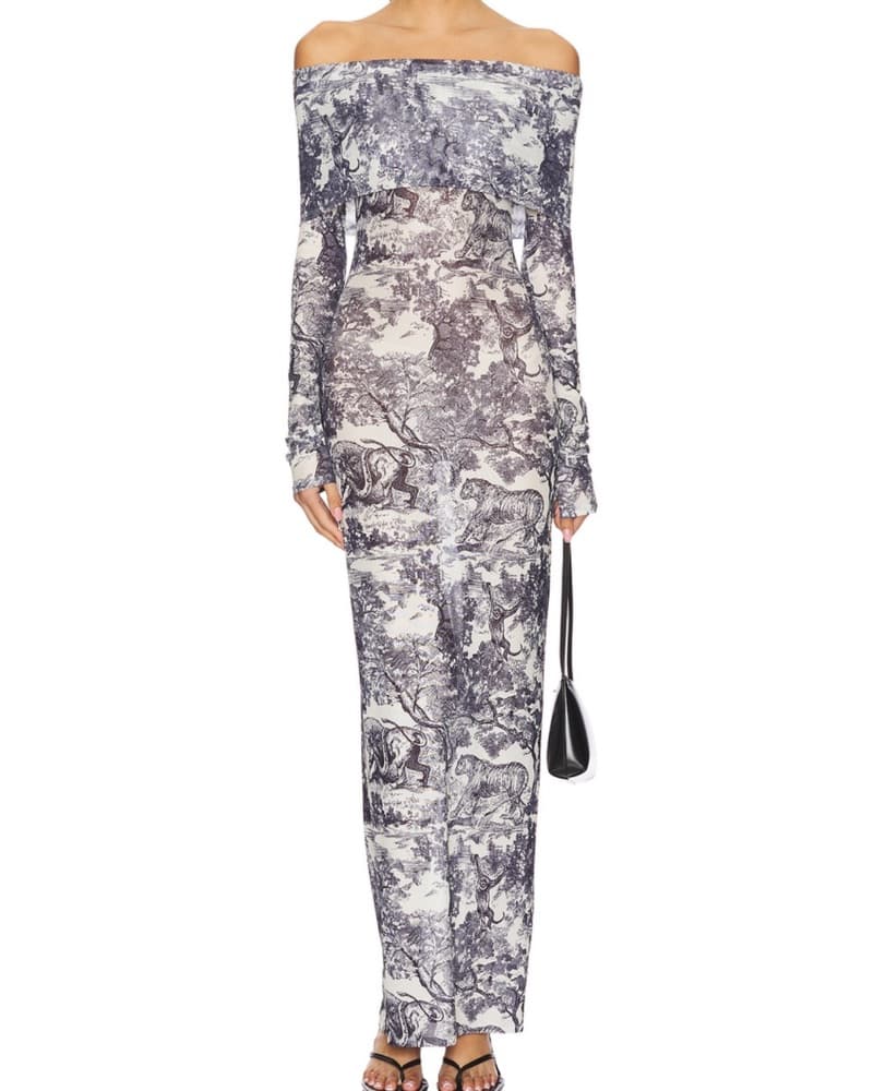 Toile Maxi Dress / Beach Coverup - Image 2