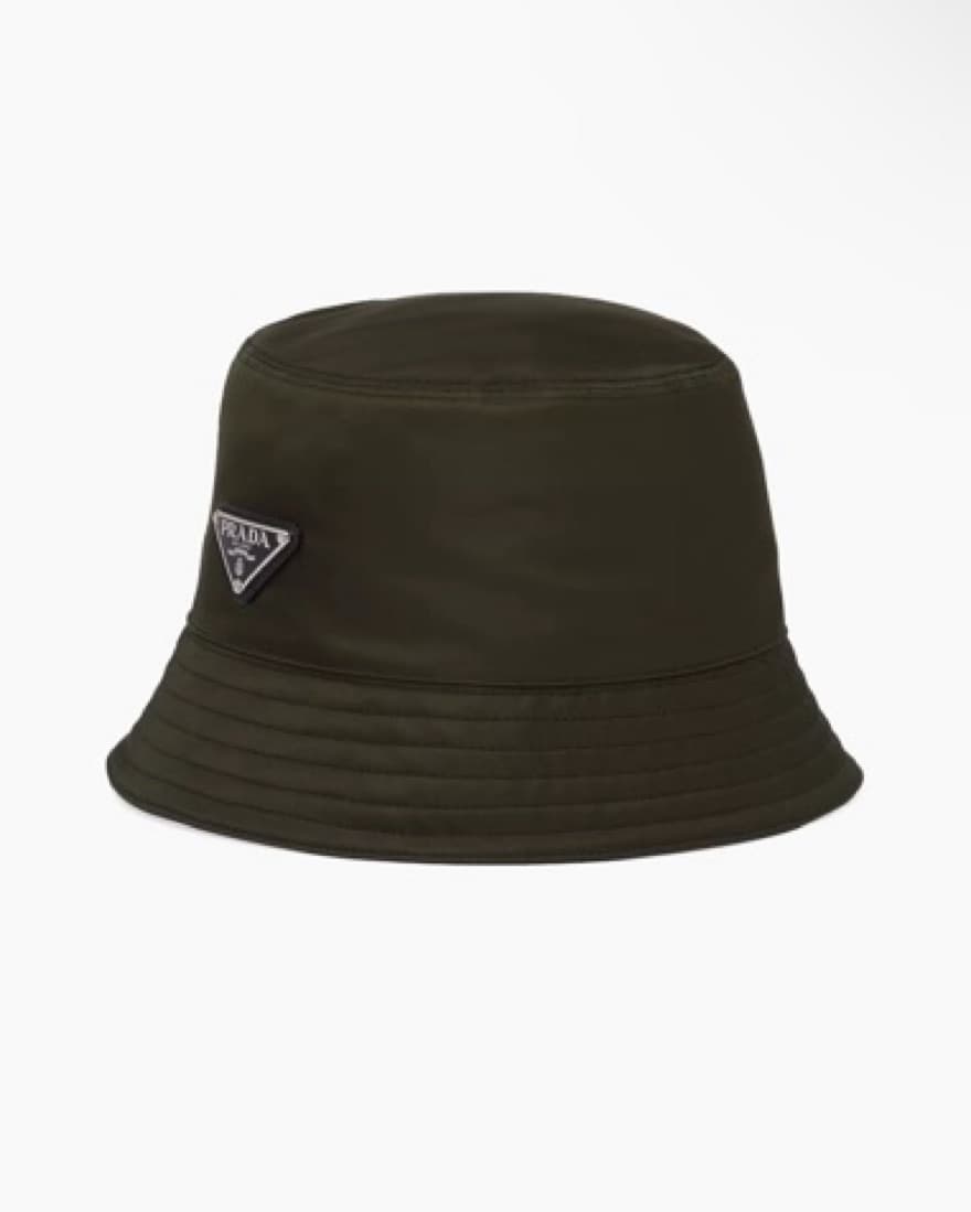 Prada Bucket Hat, Olive  - Image 1