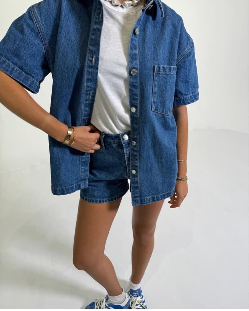 Parke Short Sleeve Denim Shirt - Image 2