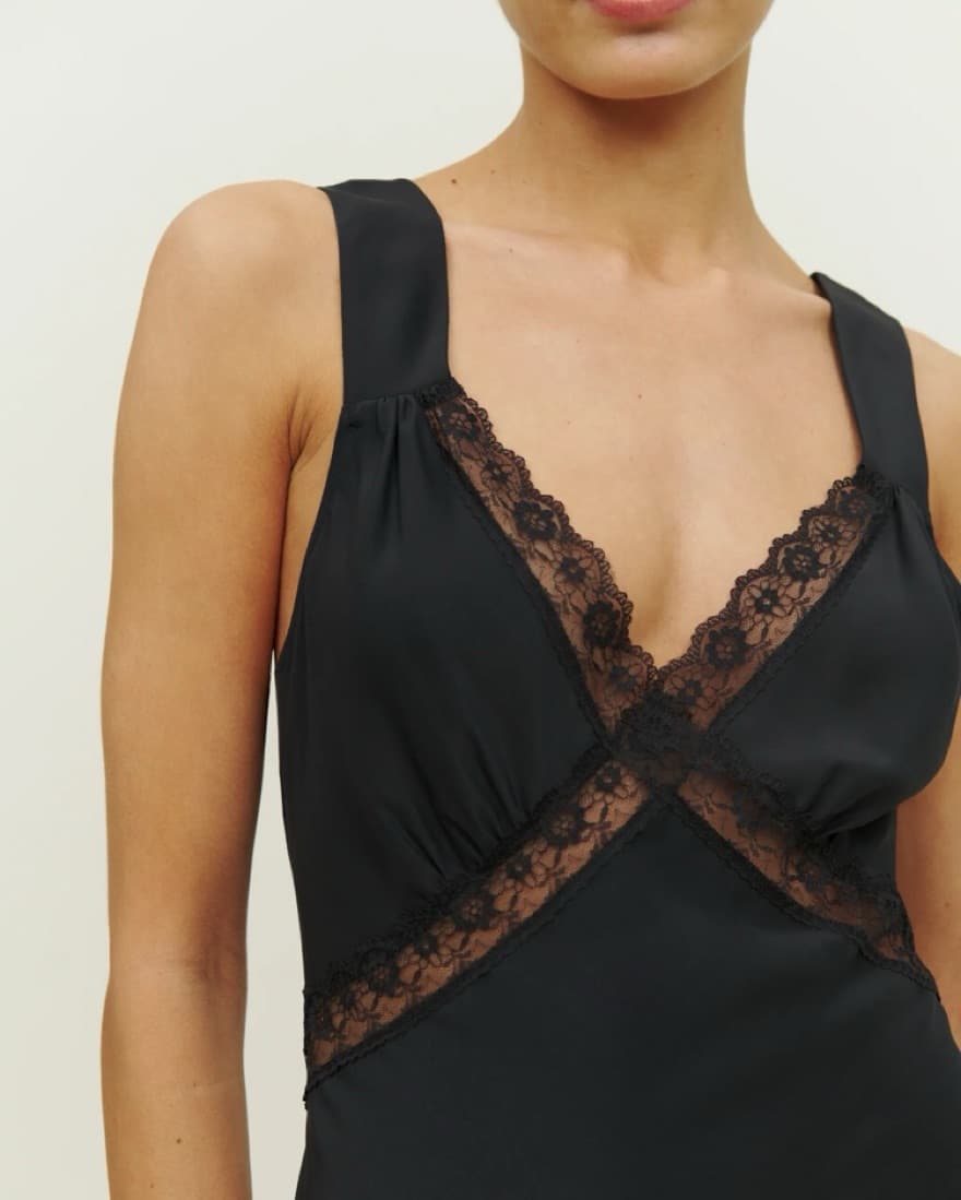 Reformation Provence Silk Dress - Image 3