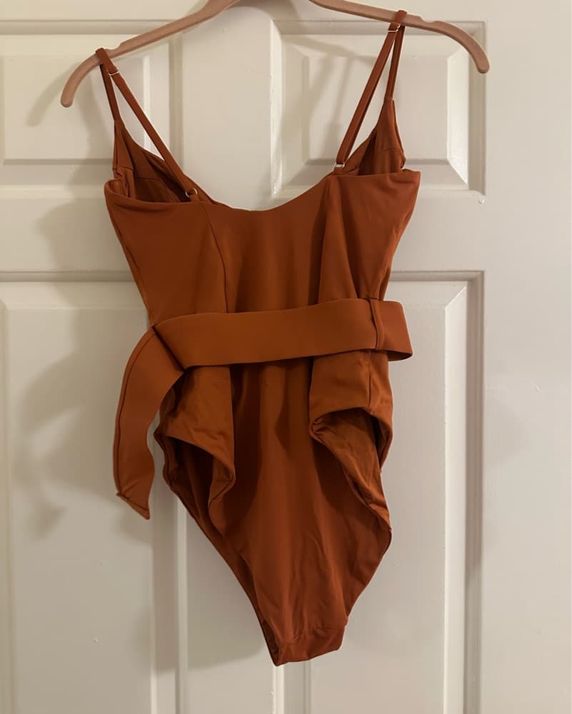 Rust Orange WE WORE WHAT One Piece - Image 3