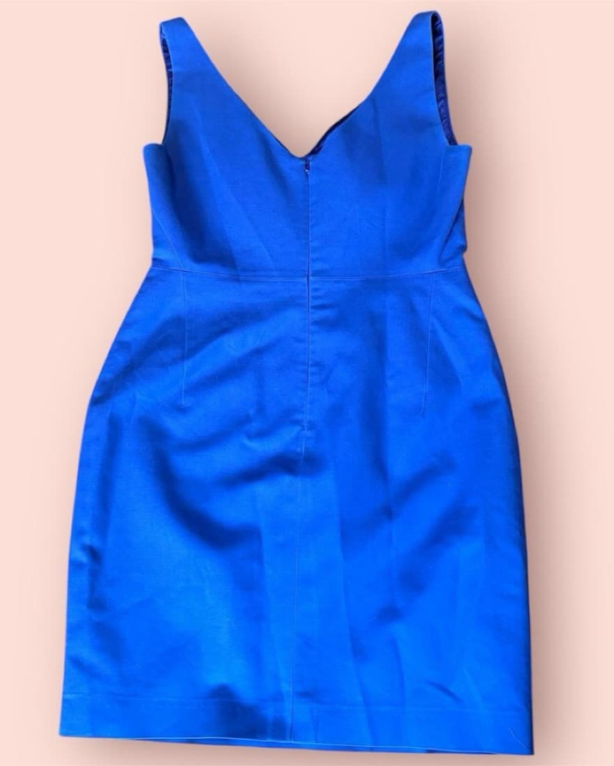 ELIE TAHARI INDIGO 1990s MINI DRESS - Image 4