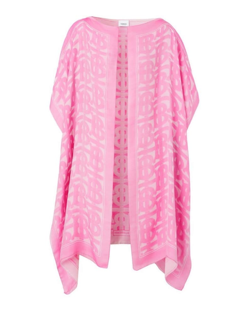 Burberry Monogram Silk Chiffon Cape - Image 2