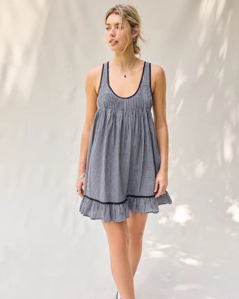 Gingham Mini Dress - Image 1