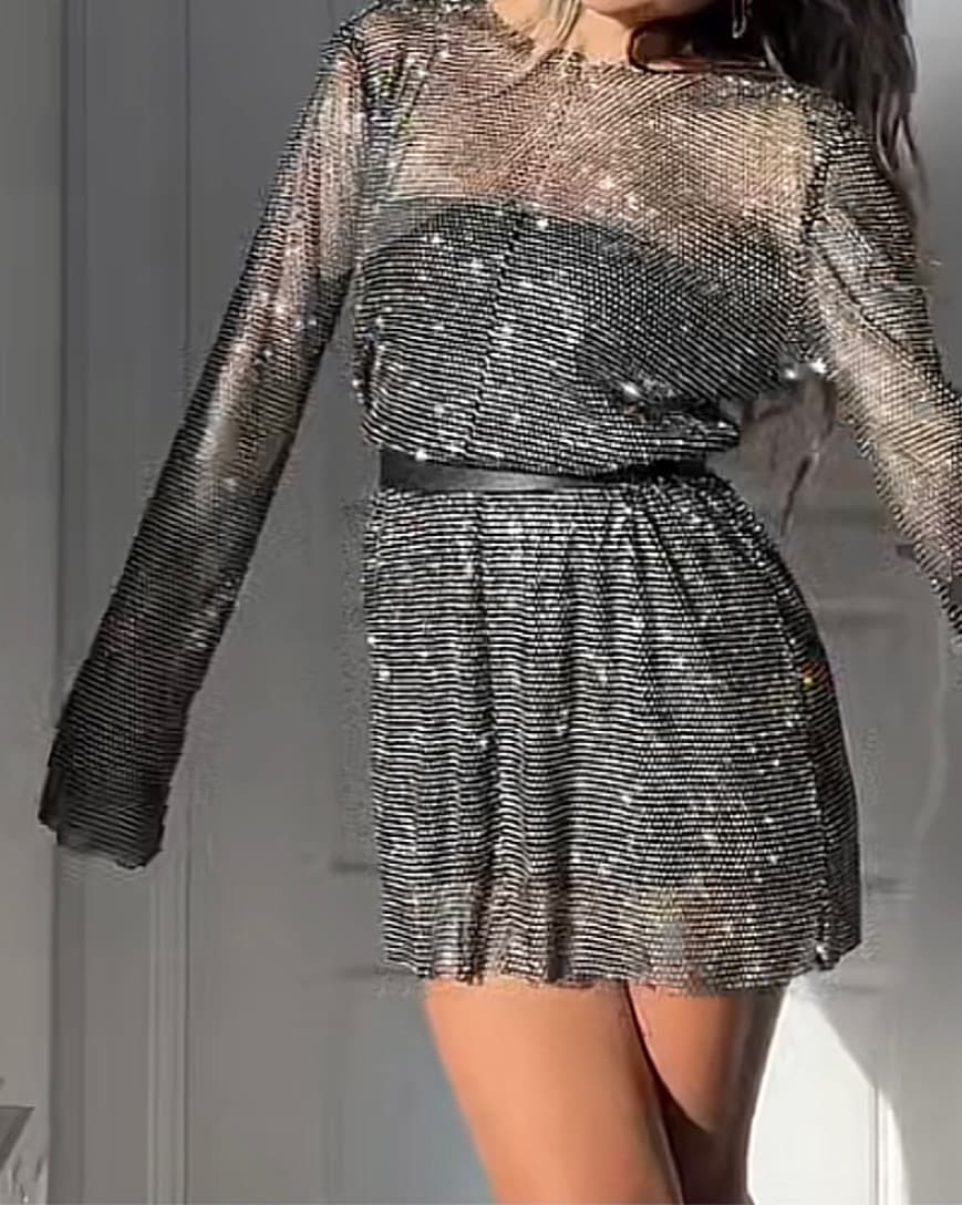 Sparkly Rhinestone Dress - Image 3