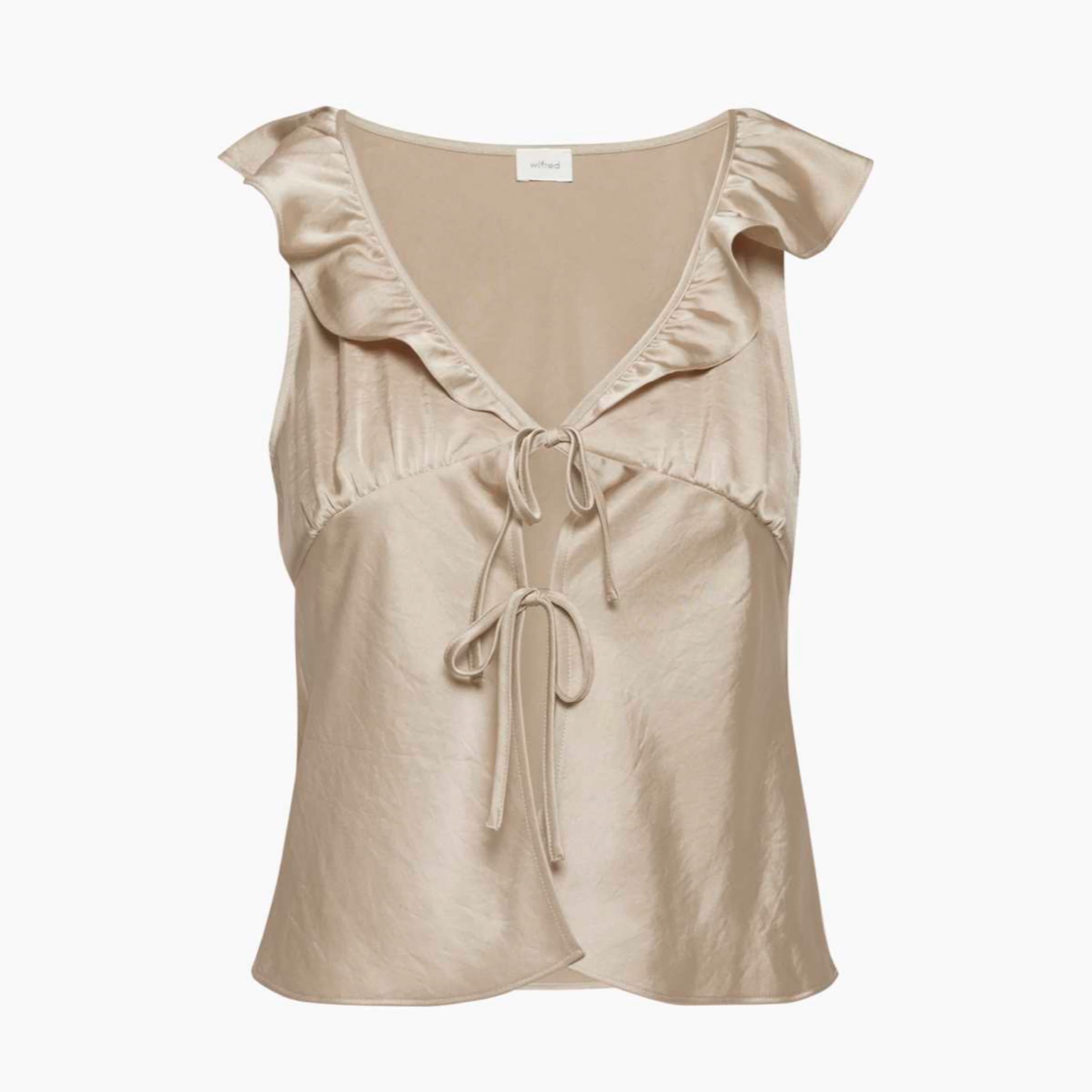 Aritzia Wilfred Tonka Satin Blouse - Image 1