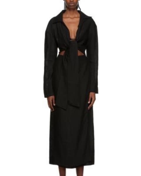 SIR Clemence Wrap Midi Dress - Image 1