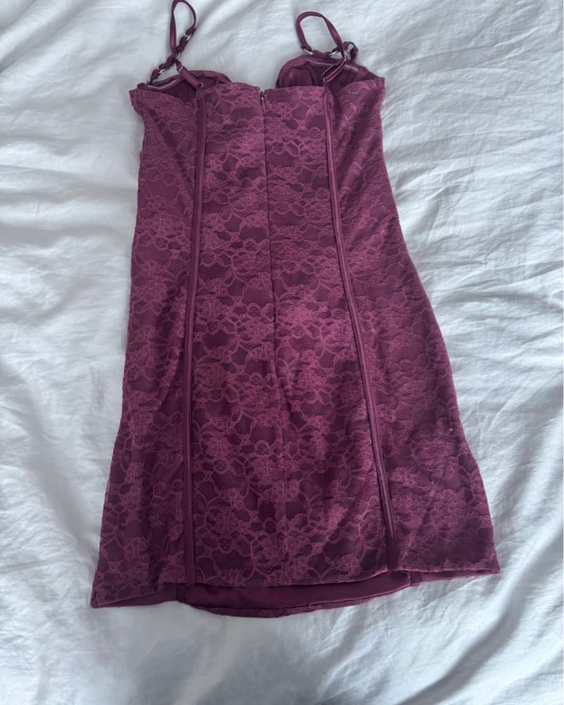Outcast Sylvie Mini Dress Purple - Image 4