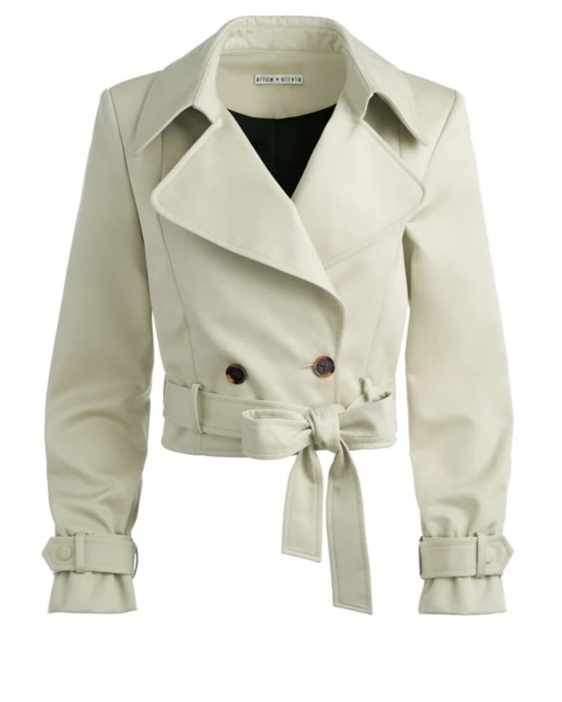 Alice + Olivia Cropped Trench Coat  - Image 1