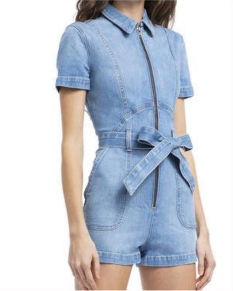 Alice & Olivia Denim Romper - Image 3