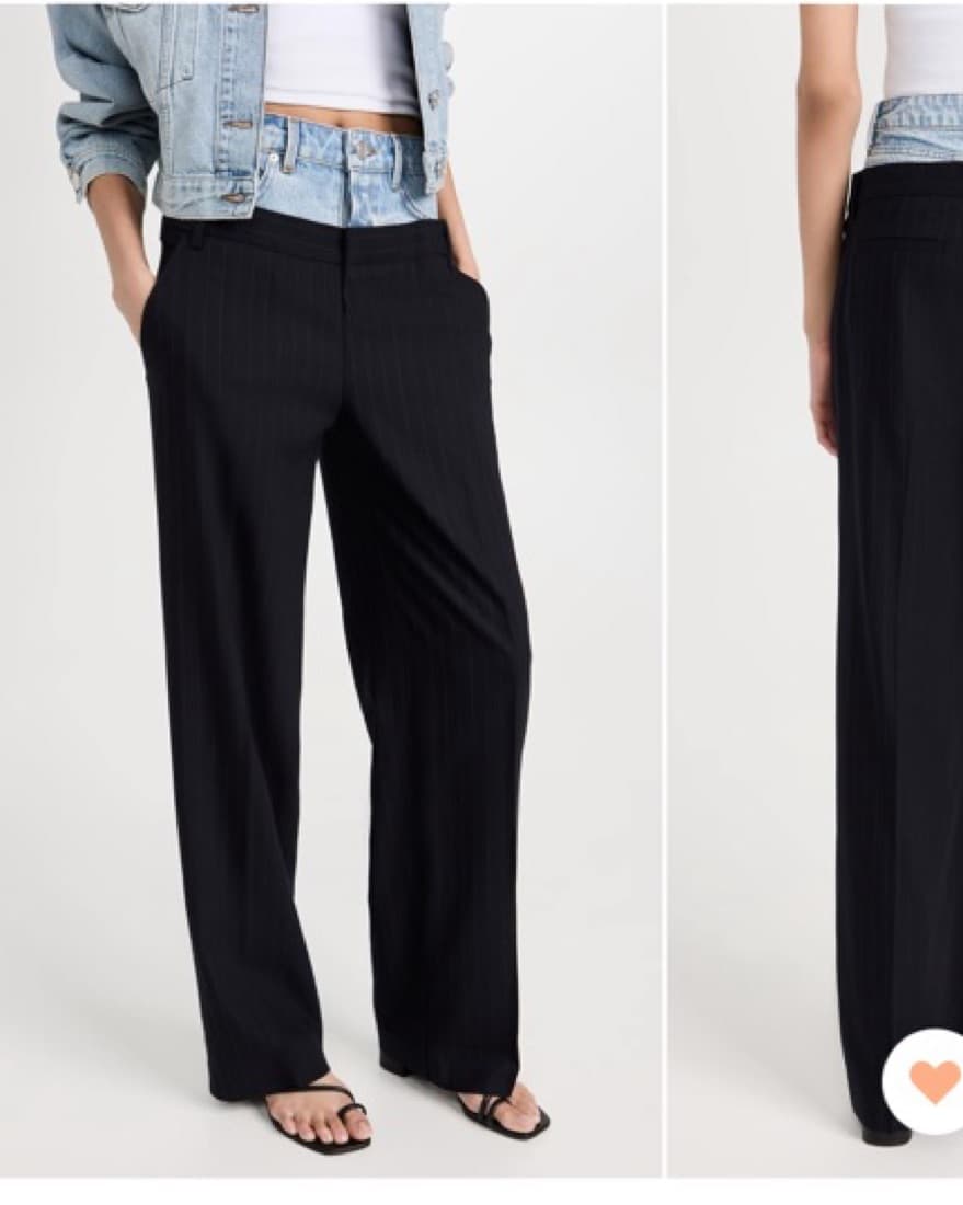 Frame le Mix Pinstripe Trouser - Image 4