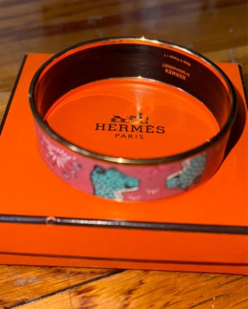 Pink & Blue Hermes PM Bangle  - Image 4