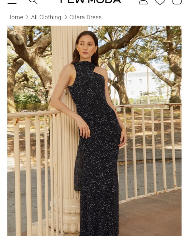 Few Moda Navy Polka Dot Dress - Image 2
