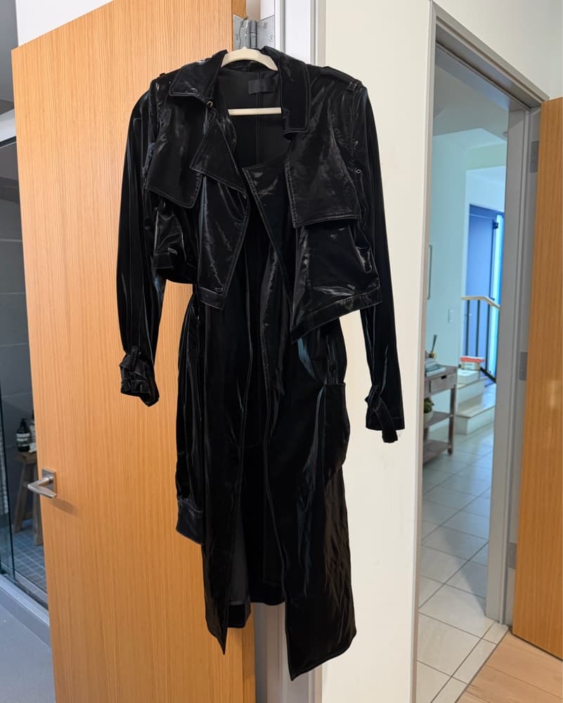 Sleek Velvet Moto Jacket - Image 1