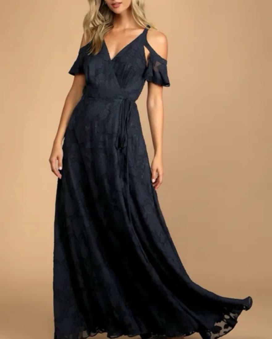 Lulus Picture Of Love Navy Blue Dress - Image 3