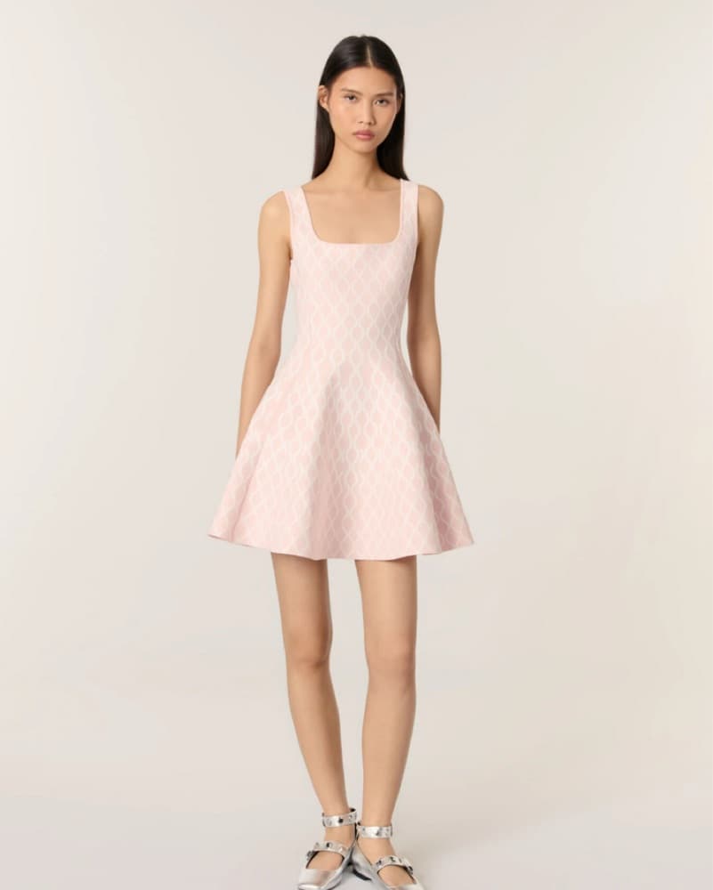 Maje Jacquard Mini Dress - Image 2