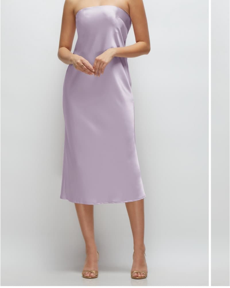 After Six Purple Strapless Dress  - Image 1