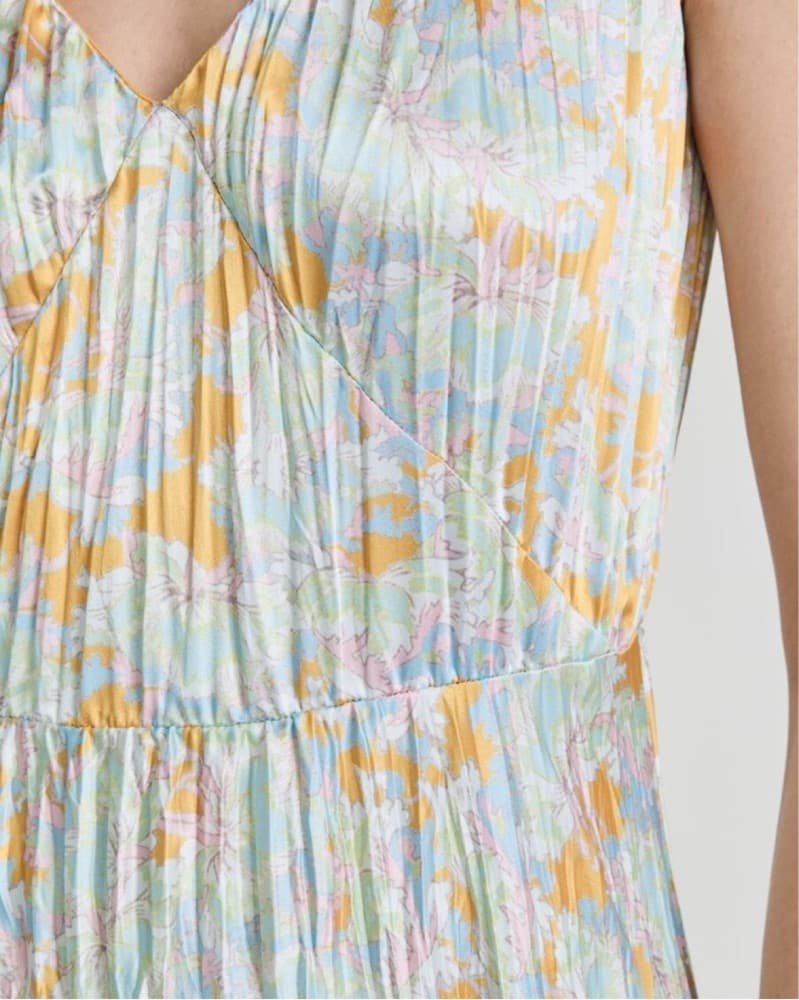 Vince Pleated Slip Dress - Image 5