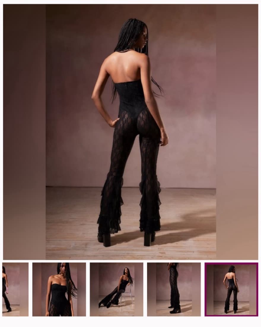 Kimchi Lala Sheer Lace Jumpsuit  - Image 3