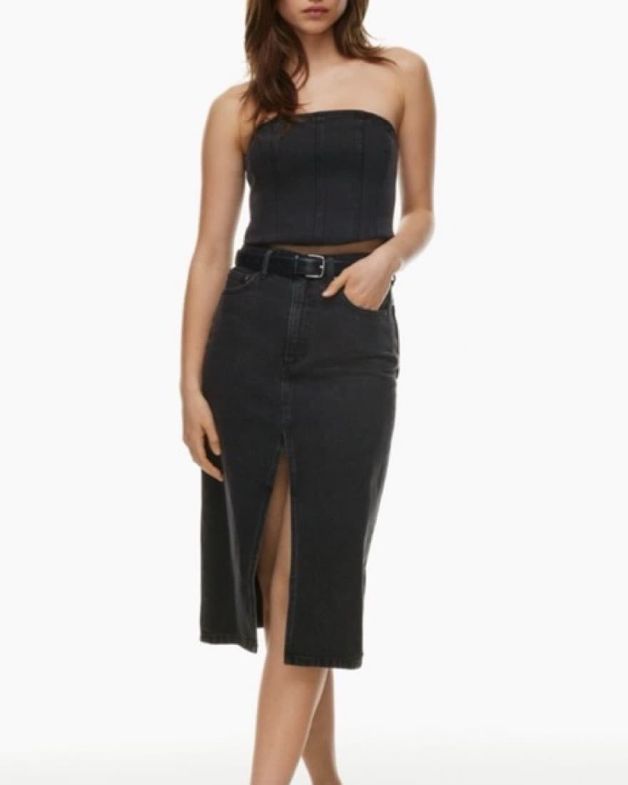 Aritzia Denim Forum Jean Midi Skirt - Image 2